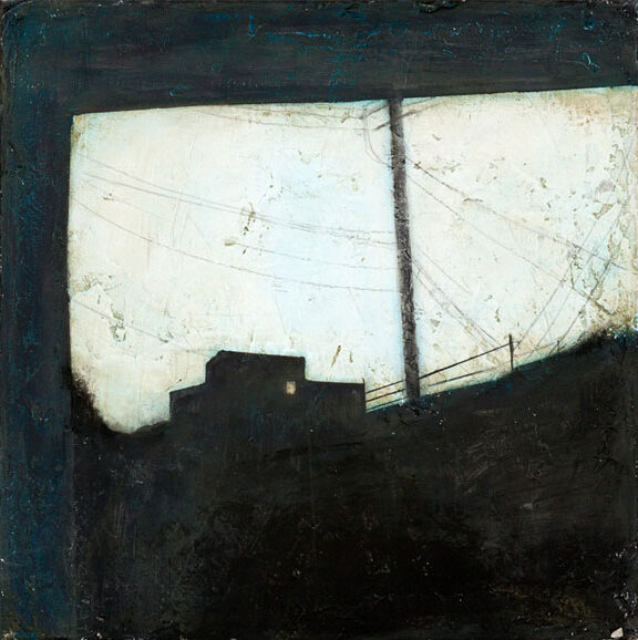 Nachtfahrten, 2010, Acryl auf Leinwand, 40 x 40 cm