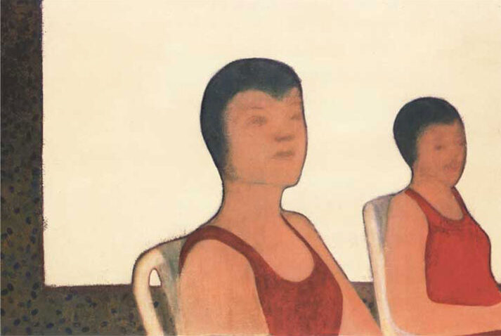 Mutter und Tochter, 2004, Acryl auf Leinwand, 100 X 150 cm