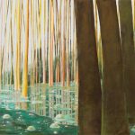 Wasserklänge, 2009, Acryl auf Leinwand, 100 X 120 cm